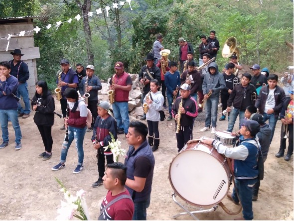 Banda Filarmónica de Asunción Cacalotepec, mixe.
